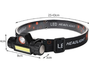 Налобний ліхтар LED USB TRIZAND