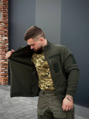 Флісова кофта R M Olive CUBE