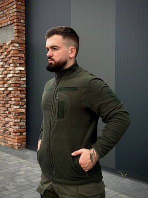 Флісова кофта R M Olive CUBE