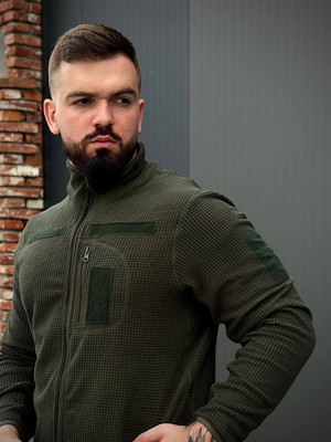 Флісова кофта R M Olive CUBE