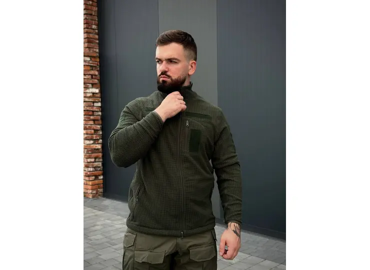 Флісова кофта R M Olive CUBE