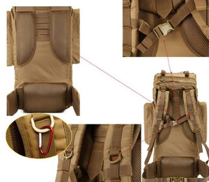Рюкзак польовий з рамою 75L Coyote