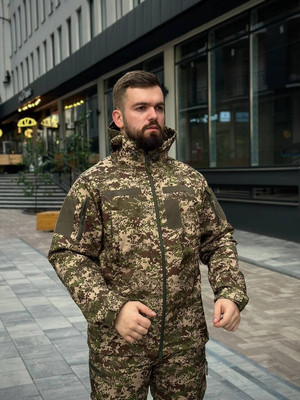 Тактичний костюм на флісі Soft Shell Хижак MILITARY