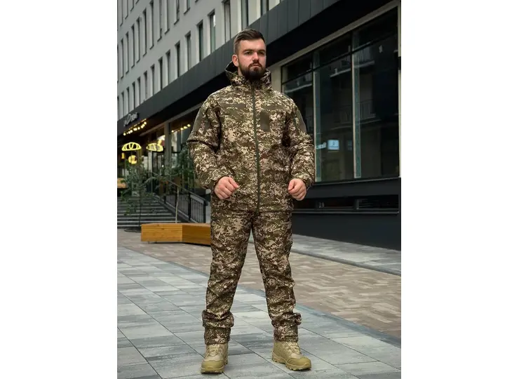 Тактичний костюм на флісі Soft Shell Хижак MILITARY