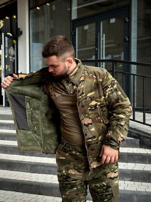 Флісовий костюм на хутрі Мультикам