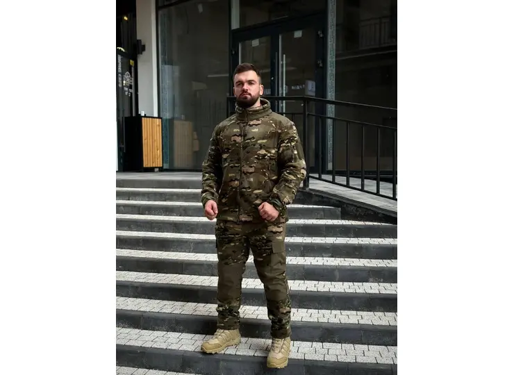 Флісовий костюм на хутрі Мультикам