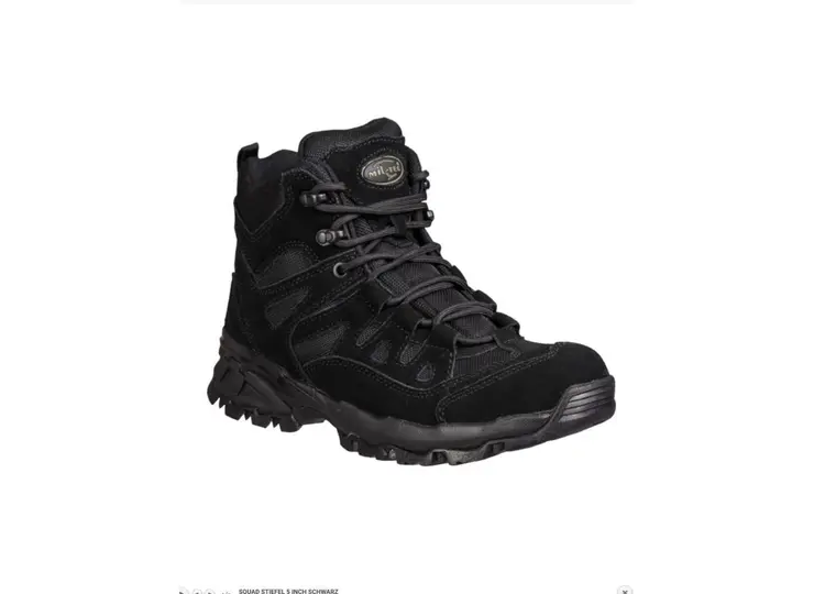 Черевики тактичні MIL-TEC Squad Boots 5 Inch Чорні