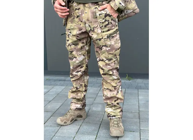 Штани Soft Shell Military Мультикам