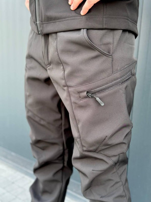 Штани Soft Shell Military Чорні