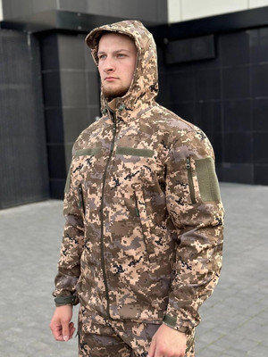 Куртка Softshell B&L піксель коричневий