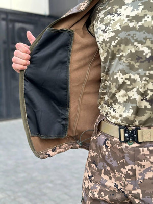 Куртка Softshell B&L піксель коричневий