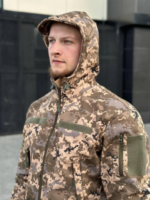 Куртка Softshell B&L піксель коричневий
