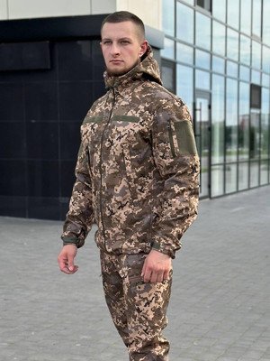 Куртка Softshell B&L піксель коричневий