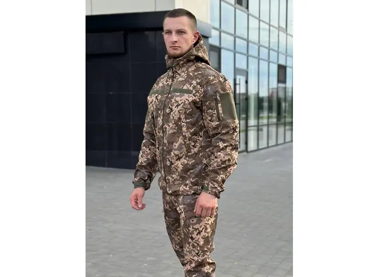 Куртка Softshell B&L піксель коричневий