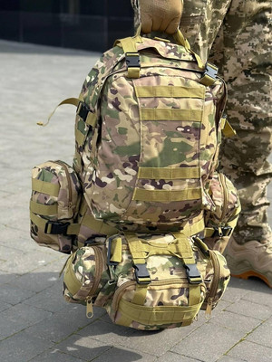 Рюкзак 55л з підсумками Мультикам