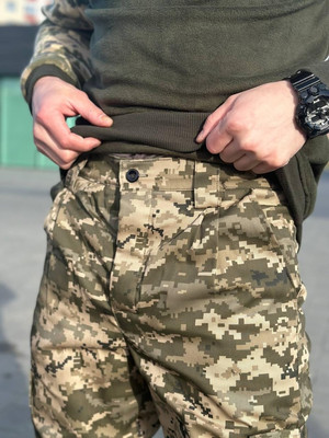 Штани флісові утеплені Піксель Зима