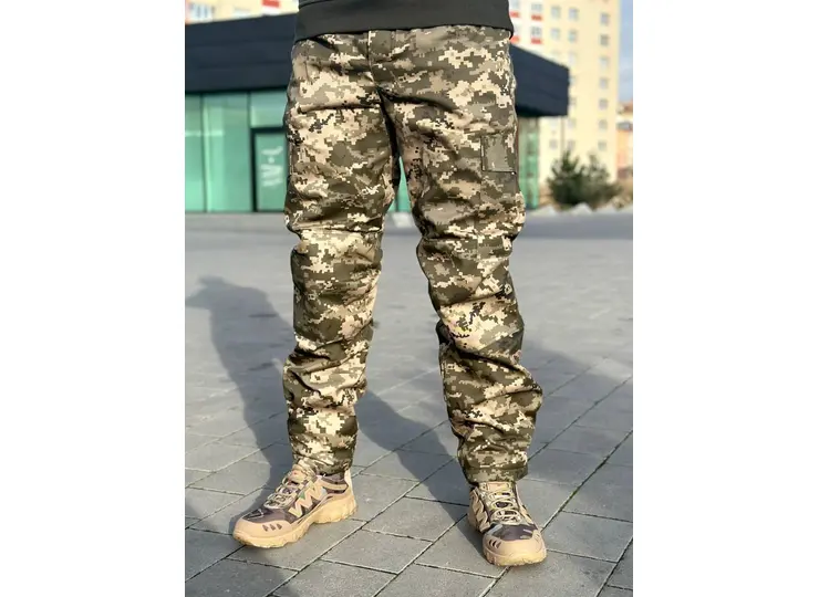 Штани флісові утеплені Піксель Зима
